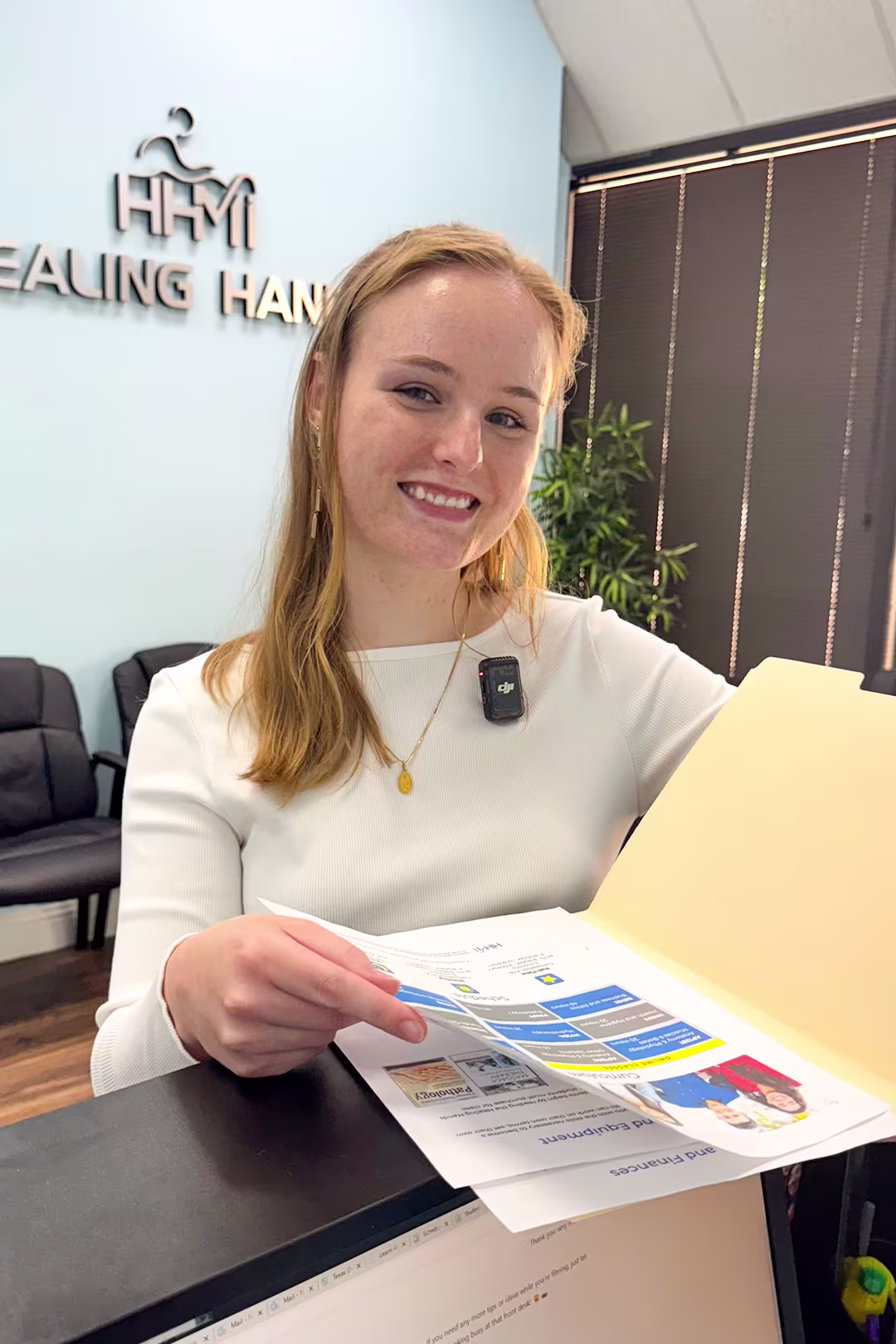 helpful and friendly school administrator